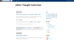 Desktop Screenshot of adminthoughtcollection.blogspot.com