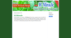 Desktop Screenshot of h-miraclereview.blogspot.com