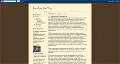 Desktop Screenshot of leadershipofcommunityschools.blogspot.com