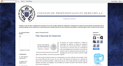 Desktop Screenshot of colegiodeprofesionalesenderecho.blogspot.com