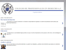 Tablet Screenshot of colegiodeprofesionalesenderecho.blogspot.com