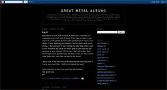Desktop Screenshot of metal-albumz.blogspot.com