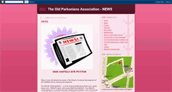 Desktop Screenshot of oldparksnews.blogspot.com