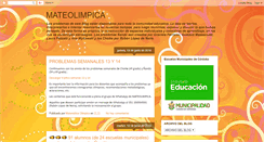 Desktop Screenshot of mateolimpica.blogspot.com