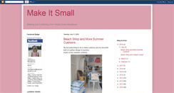 Desktop Screenshot of makeitsmall.blogspot.com