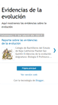 Mobile Screenshot of evidencias-evolucion.blogspot.com