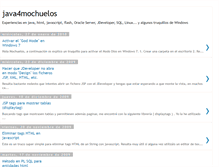 Tablet Screenshot of java4mochuelos.blogspot.com