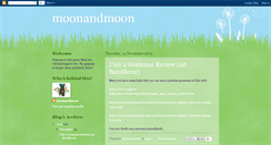 Desktop Screenshot of moonandmoonplace.blogspot.com