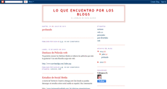 Desktop Screenshot of loqueencuentroporlosblogs.blogspot.com