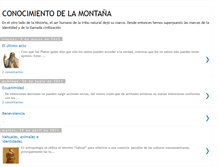 Tablet Screenshot of conocimientomontanya.blogspot.com