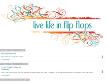 Tablet Screenshot of livelifeinflipflops.blogspot.com