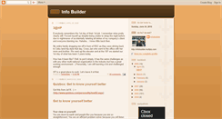 Desktop Screenshot of infobuilder.blogspot.com