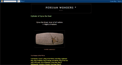 Desktop Screenshot of persianwonders2.blogspot.com