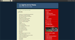 Desktop Screenshot of lalagrimadelospoetas.blogspot.com