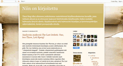 Desktop Screenshot of kirjoja-demoneita.blogspot.com