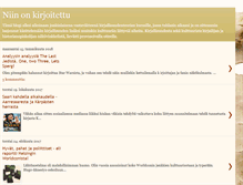 Tablet Screenshot of kirjoja-demoneita.blogspot.com