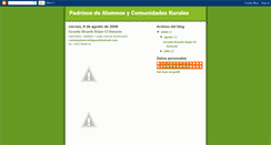 Desktop Screenshot of padrinosdealumnosycomunidadesrurales.blogspot.com