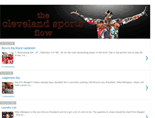 Tablet Screenshot of clevesportsflow.blogspot.com
