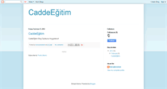 Desktop Screenshot of caddeegitim.blogspot.com