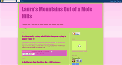 Desktop Screenshot of laurasmountainsoutofamolehills.blogspot.com