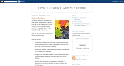 Desktop Screenshot of five-elementacupuncture.blogspot.com