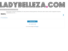 Tablet Screenshot of ladybelleza.blogspot.com