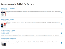 Tablet Screenshot of googleandroid-tabletpcs.blogspot.com