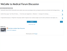 Tablet Screenshot of medicalforumdiscussion.blogspot.com