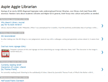 Tablet Screenshot of aggielibrarian.blogspot.com