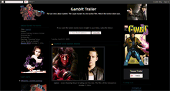 Desktop Screenshot of gambit-movie-trailer.blogspot.com