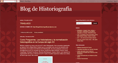 Desktop Screenshot of blogdehistoriografia.blogspot.com