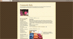 Desktop Screenshot of communityknits.blogspot.com