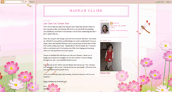 Desktop Screenshot of hannahclaire2007.blogspot.com