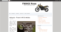 Desktop Screenshot of f800gsrider.blogspot.com
