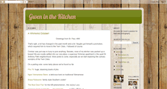 Desktop Screenshot of gweninthekitchen.blogspot.com