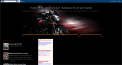 Desktop Screenshot of freshmotormodification.blogspot.com