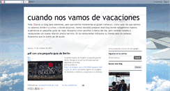 Desktop Screenshot of cuandonosvamosdevacaciones.blogspot.com