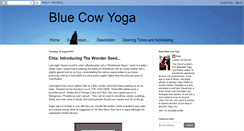 Desktop Screenshot of bluecowyoga.blogspot.com