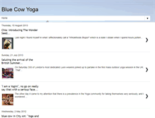 Tablet Screenshot of bluecowyoga.blogspot.com