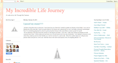 Desktop Screenshot of myincrediblelifejourney.blogspot.com