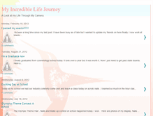 Tablet Screenshot of myincrediblelifejourney.blogspot.com