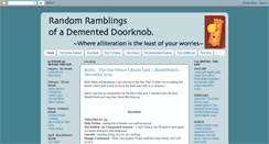 Desktop Screenshot of dementeddoorknob.blogspot.com