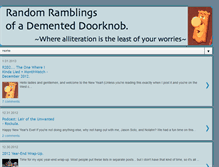 Tablet Screenshot of dementeddoorknob.blogspot.com