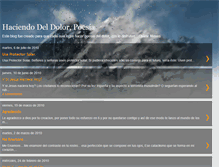 Tablet Screenshot of haciendodeldolorpoesia.blogspot.com