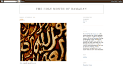 Desktop Screenshot of holyramadan.blogspot.com