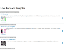 Tablet Screenshot of loveluckandlaughter.blogspot.com