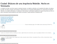 Tablet Screenshot of bitacoradeunarquitectavenezolana.blogspot.com