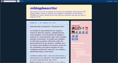 Desktop Screenshot of miblogdeescritor.blogspot.com