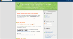 Desktop Screenshot of excel4net.blogspot.com