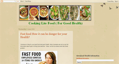 Desktop Screenshot of cookinglitefood.blogspot.com